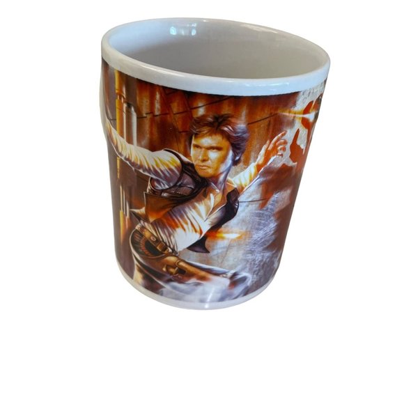 Star Wars Mug Cup Han Solo & Boba Fett 2011 Collection Display 7oz Ceramic - Picture 4 of 7